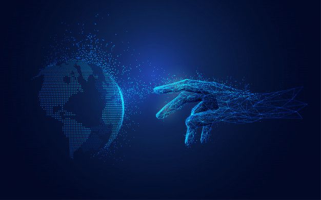 Abstract digital fingerprint with glowing lines and nodes, representing unique AI identity and data